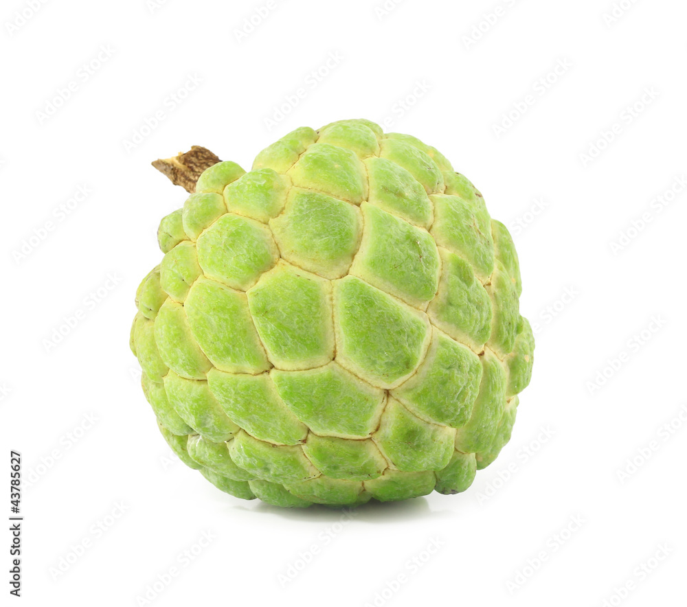 Custard apple isolated on white background Custard apple isolated on white background
