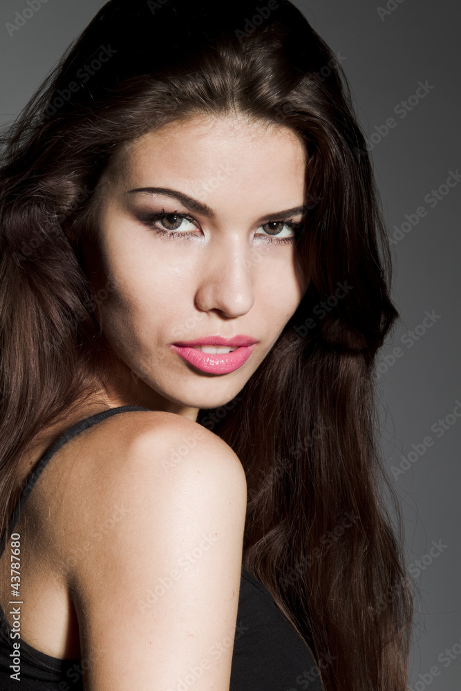 Portrait of a brunette Portrait of a brunette