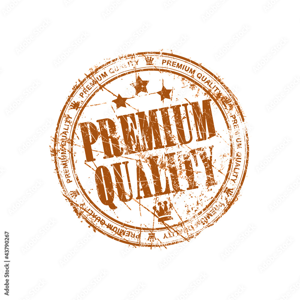Obraz premium Premium quality brown grunge stamp