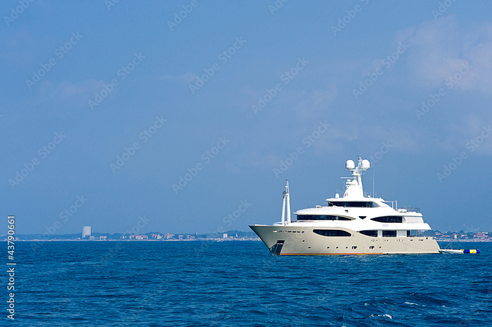 Luxury yacht. Sardinia