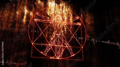 This animation is inspired by Leonardo Da Vinci's The Vitruvian