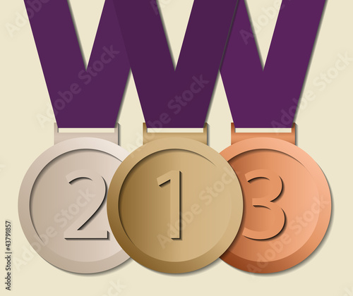 Prizes in ribbon