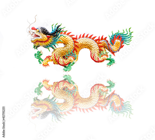 Chinese style dragon statue