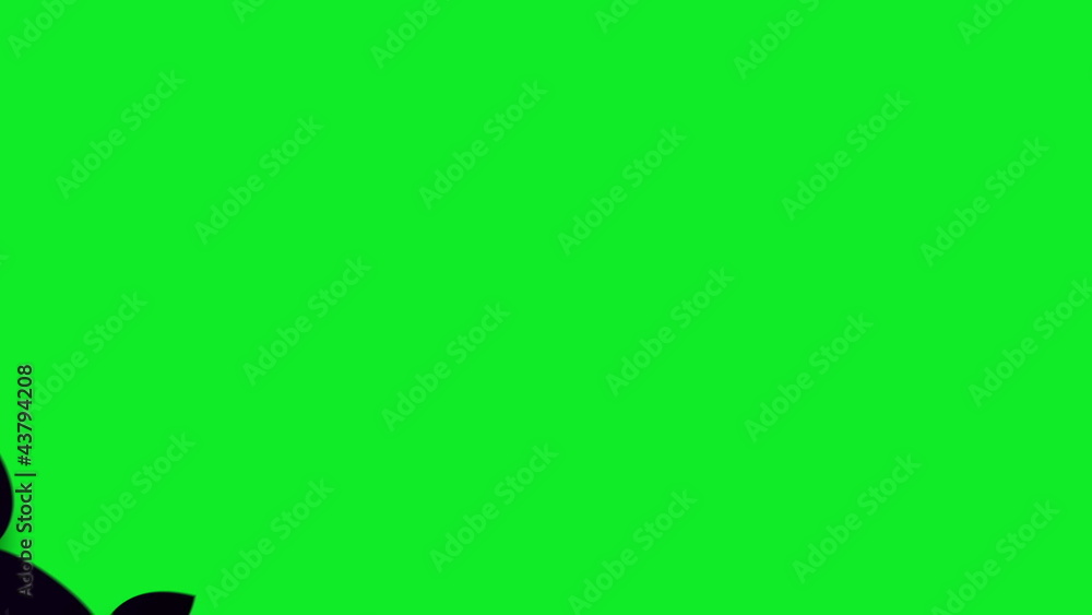 Flying bad with words Happy Halloween on a green screen Flying bad with words Happy Halloween on a green screen