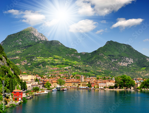 Foto the city of Riva del Garda, Lago di Garda,Italy