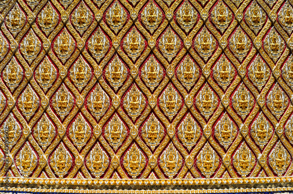 Thai Pattern Design on wall Thai Pattern Design on wall