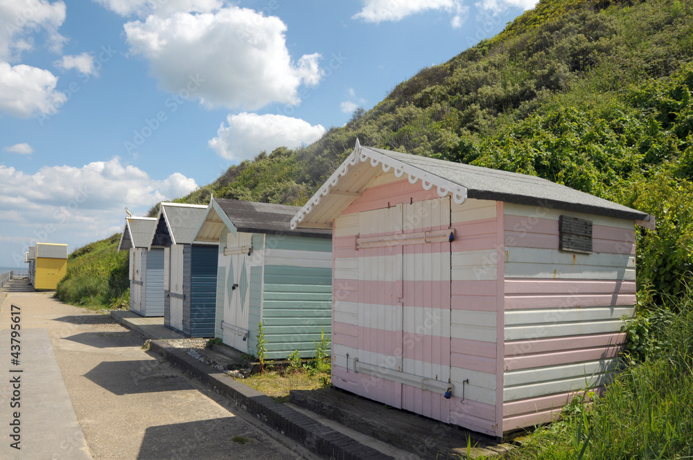 Beach huts at Cromer on North Norfolk coast