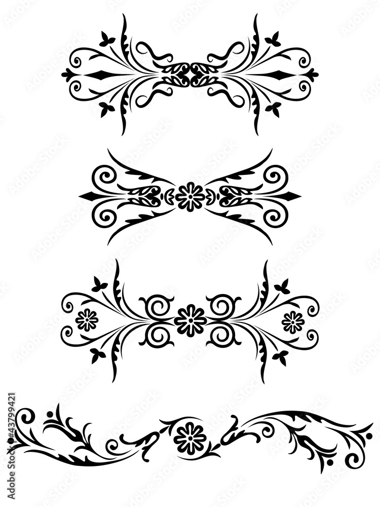 elements for design flowers and ornaments floral elements for design flowers and ornaments floral