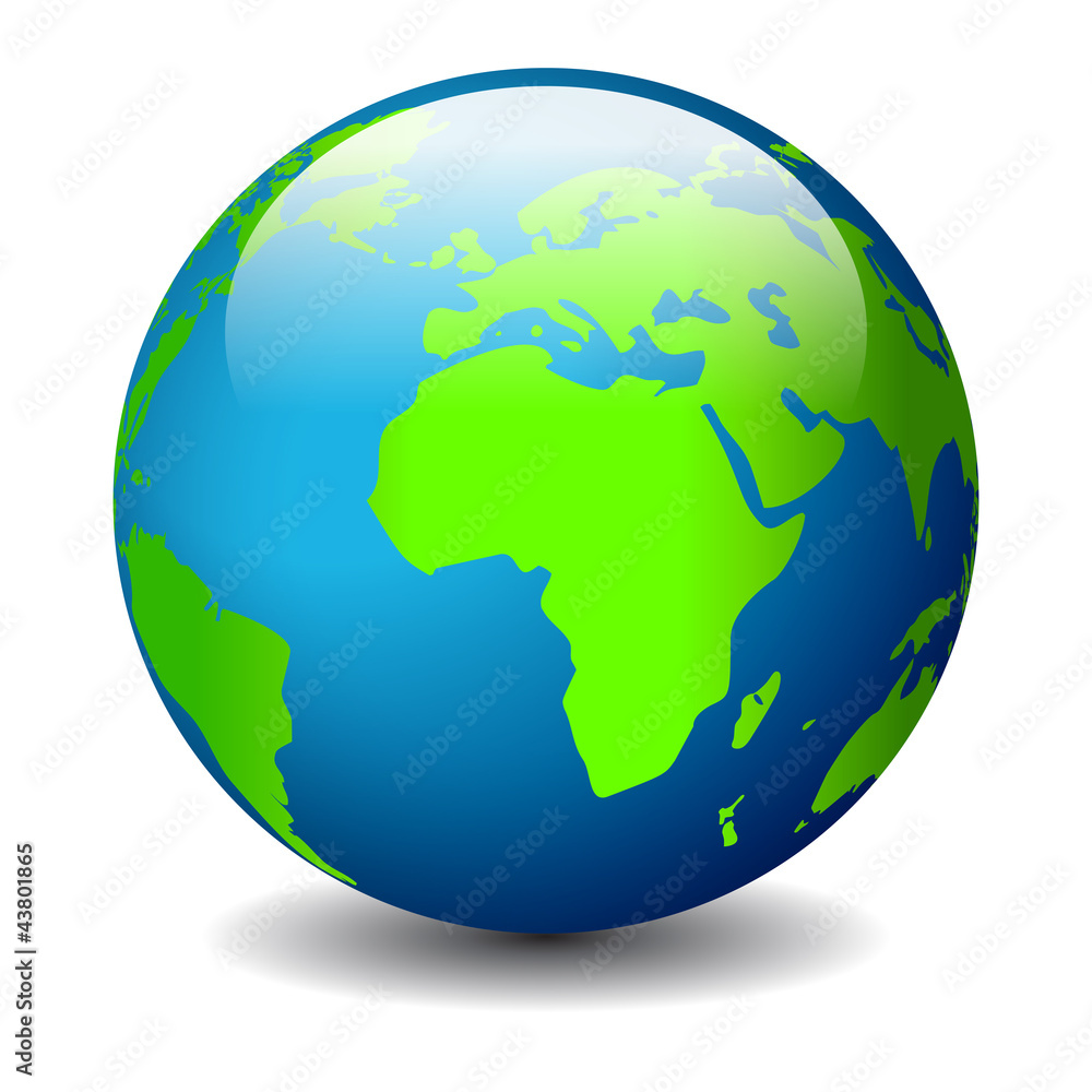 Fototapeta premium Vector globe icon