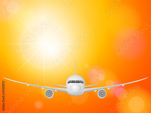 airplane on sky