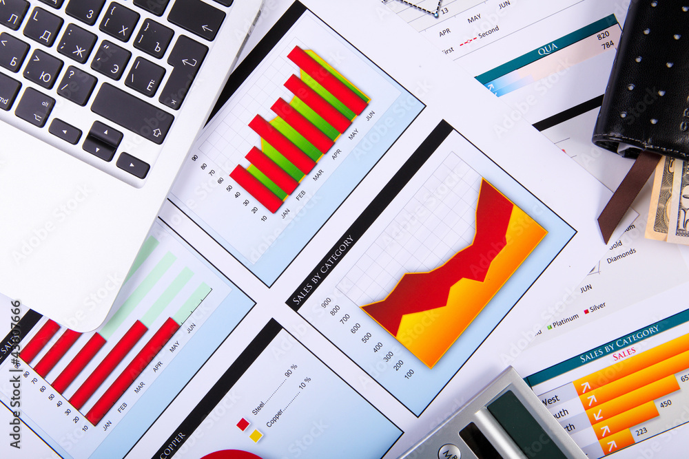 Obraz premium Financial papers on the table