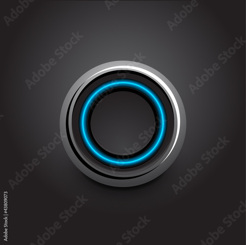 Vector hi-tech light button design