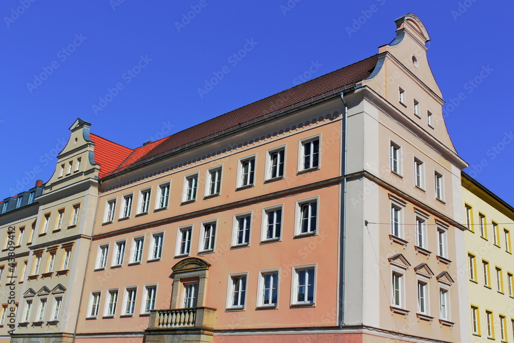 Fototapeta premium Neubrandenburg, Deutschland - Sanierte Wohnhauser