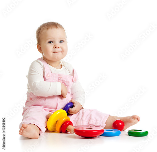 pretty baby or kid playing ...