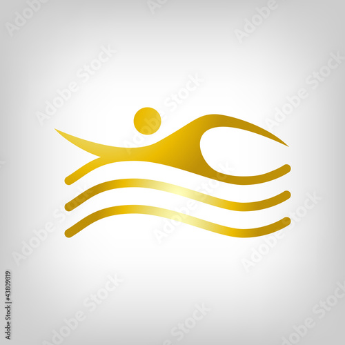 Schwimmen Gold