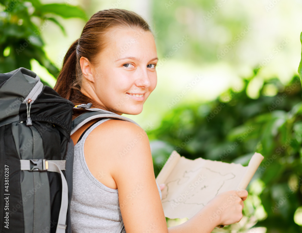 Naklejka premium hiking