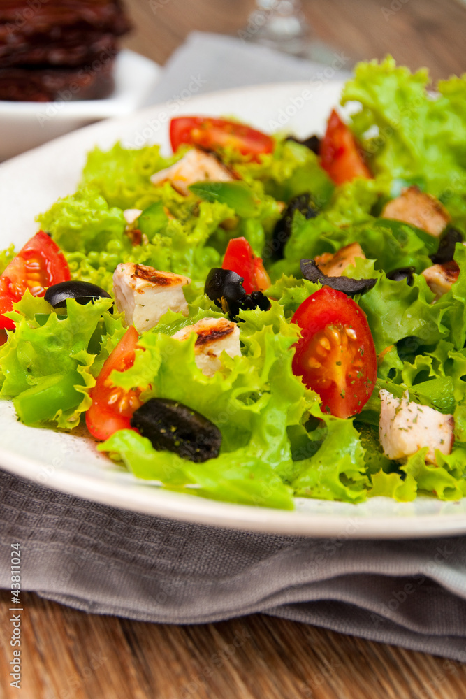 Salad with grilled chicken Salad with grilled chicken