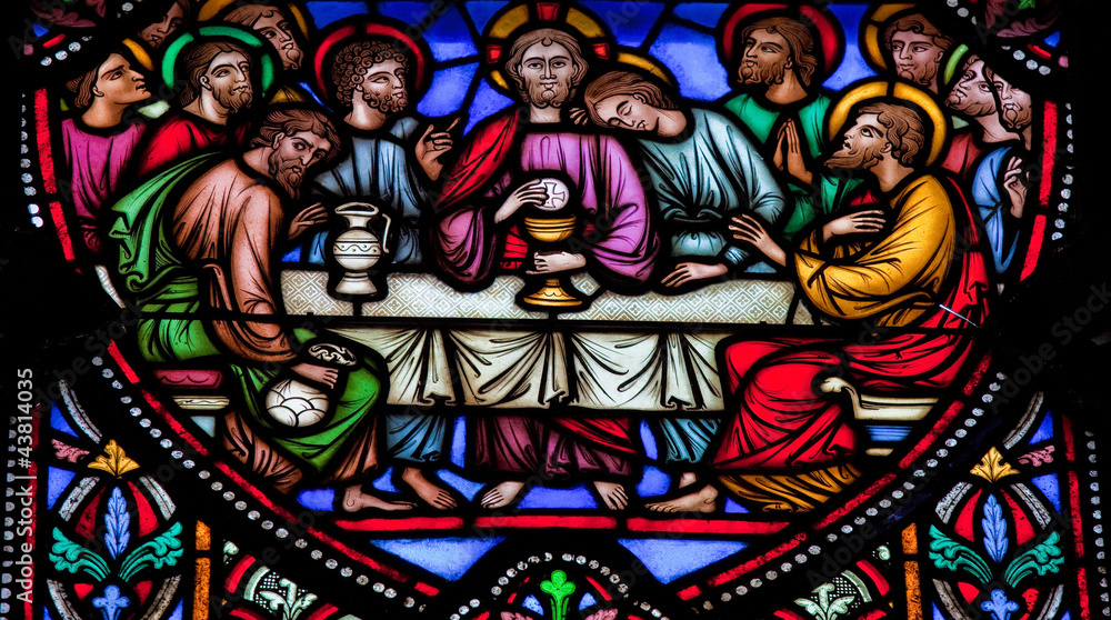 Last Supper - Stained glass window
