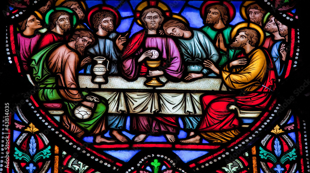 Last Supper - Stained glass window Last Supper - Stained glass window