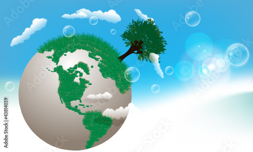 Vector Earth Globe