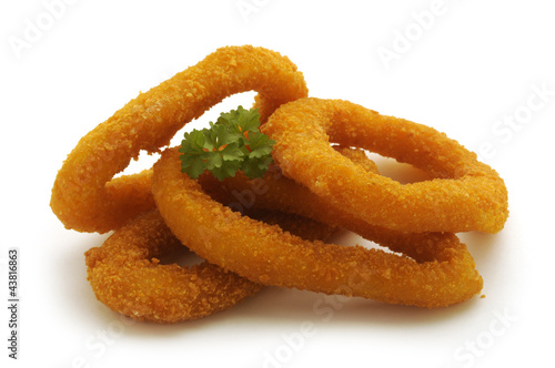 Fried calamares Calamares fritos Panierte Tintenfischringe photo