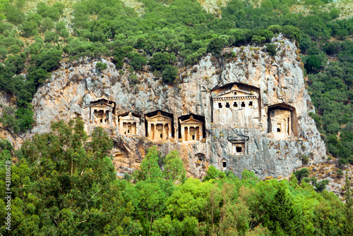 Famous Lycian Tombs, Turkey photo