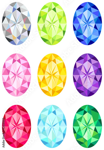 Oval cut diamonds