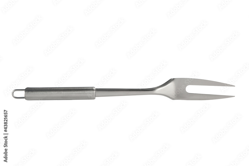 Barbecue fork isolated on white Barbecue fork isolated on white