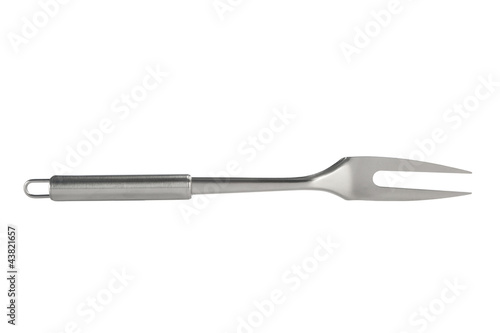Barbecue fork isolated on white