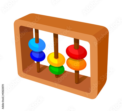 vector icon abacus calculation