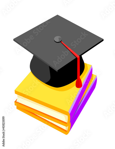 vector icon graduation cap