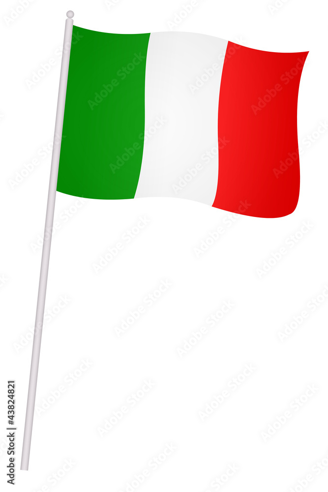 Bandiera italiana Foto Stock, Bandiera italiana Immagini