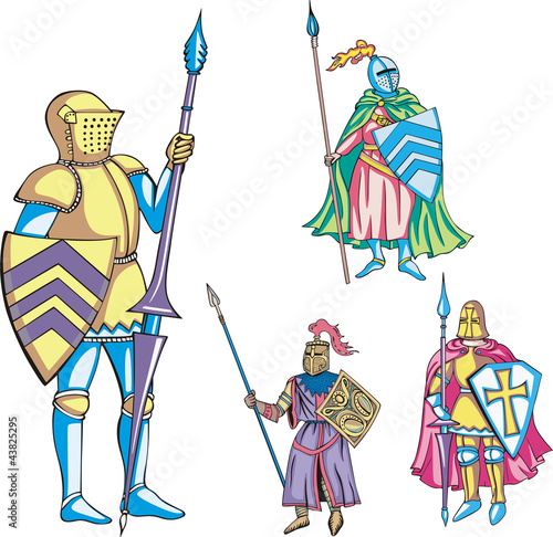 Obraz na płótnie Knights with lance