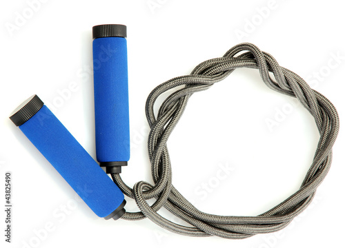 skipping rope isolated on white.