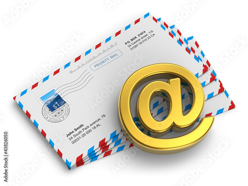 E-mail and internet messaging concept photo