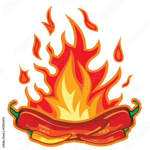 Hot chili pepper design