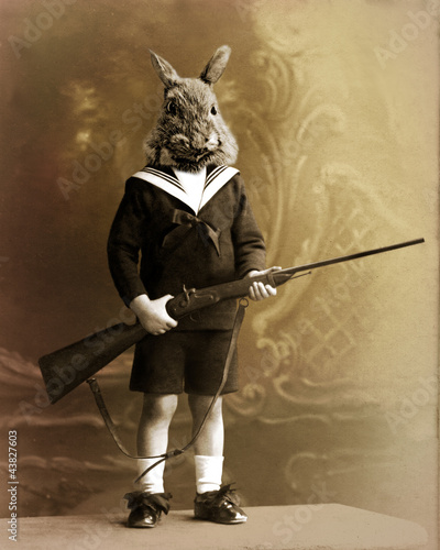Obraz na płótnie lapin chasseur