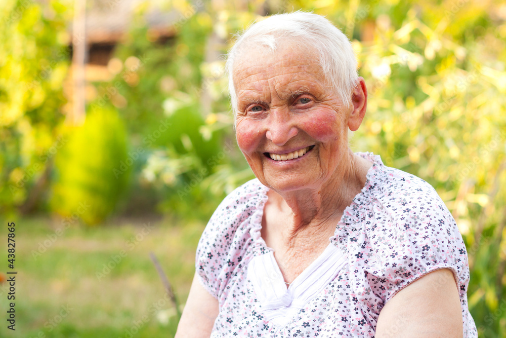 Smiling senior woman Smiling senior woman