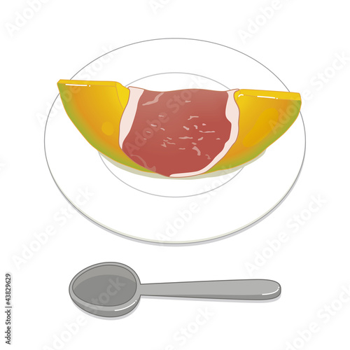おいしい生ハムメロン
