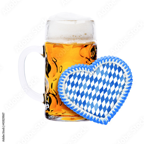 Maßkrug und Rautenherz