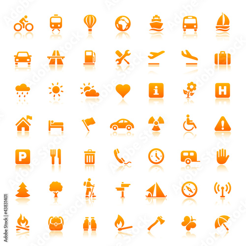 Orange Web Icons