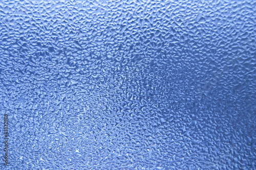 Ice texture, glass