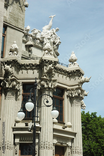 House with chimeras built by famous architect Gorodetskiy, Kiev, photo