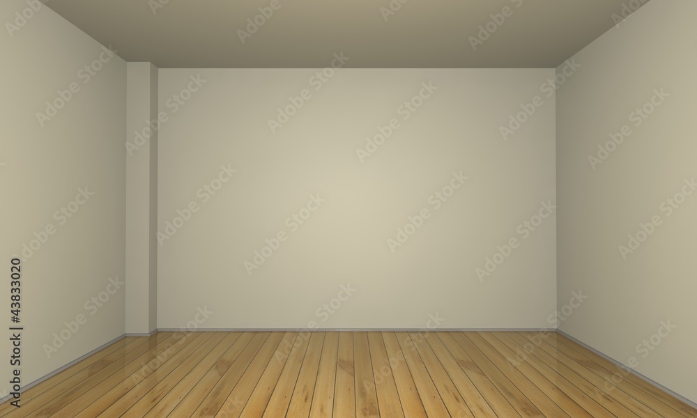 3d rendered empty room with wood floor 3d rendered empty room with wood floor