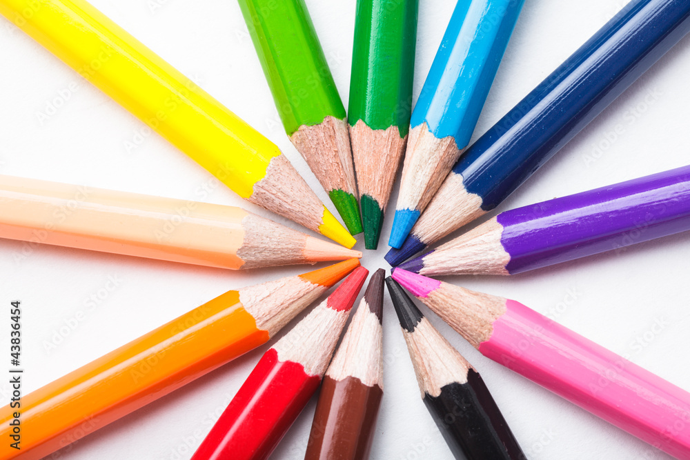 Rainbow color pencils Rainbow color pencils