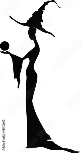 Silhouette of a witch