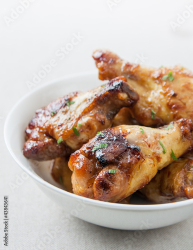 Bowl of chicken wings