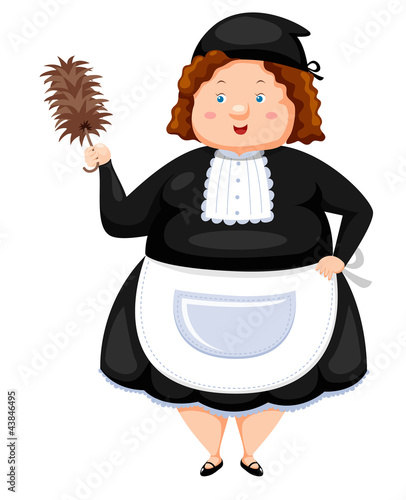 Woman Dressed Maid