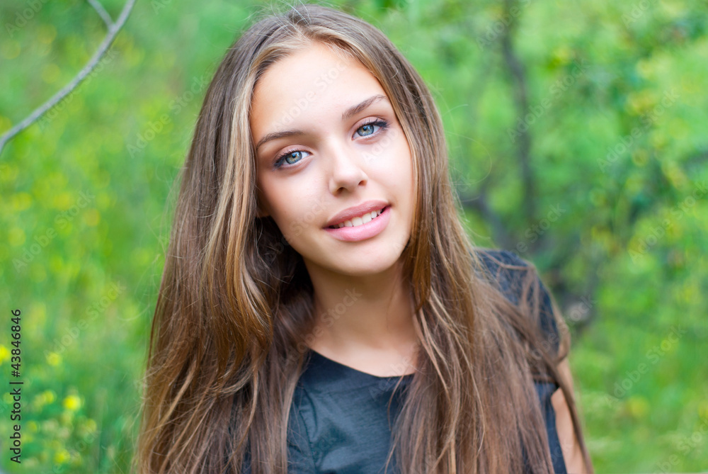 Portrait of a beautiful girl teen Portrait of a beautiful girl teen