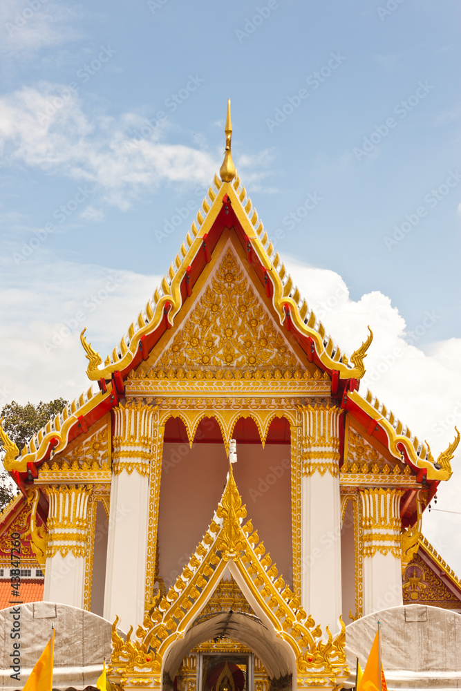 Fototapeta premium Buddhist church at Korkred in Thailand